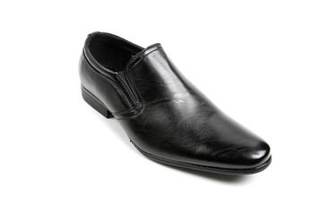 Men's leather fashion shoes isolated on white background