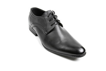 Men's leather fashion shoes isolated on white background