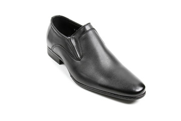 Men's leather fashion shoes isolated on white background