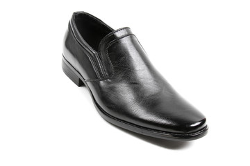 Men's leather fashion shoes isolated on white background