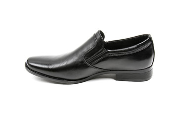 Men's leather fashion shoes isolated on white background