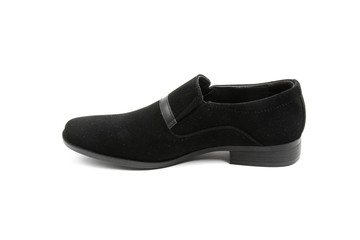 Men's leather fashion shoes isolated on white background