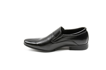 Men's leather fashion shoes isolated on white background