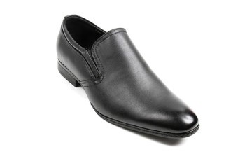 Men's leather fashion shoes isolated on white background