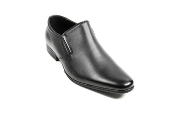 Men's leather fashion shoes isolated on white background