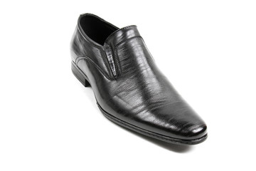 Men's leather fashion shoes isolated on white background