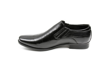 Men's leather fashion shoes isolated on white background