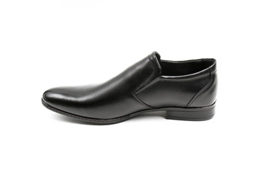 Men's leather fashion shoes isolated on white background