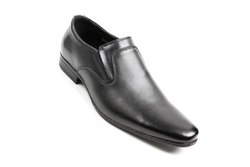 Men's leather fashion shoes isolated on white background
