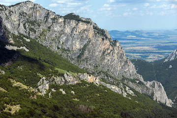 Amazing Landscape of Balkan Mountains with Vratsata pass,  town of Vratsa and Village of Zgorigrad, Bulgaria