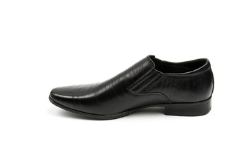 Men's leather fashion shoes isolated on white background