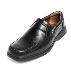 Men's leather fashion shoes isolated on white background