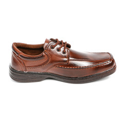 Men's leather fashion shoes isolated on white background