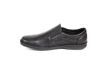 Men's leather fashion shoes isolated on white background