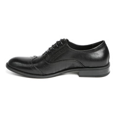 Men's leather fashion shoes isolated on white background