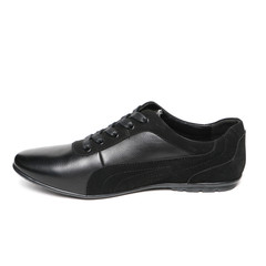 Men's leather fashion shoes isolated on white background