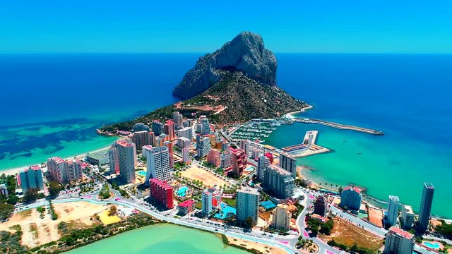 Aerial view of Calpe Rock