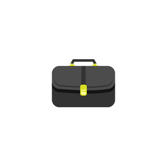 Briefcase icon. vector flat logo modern style