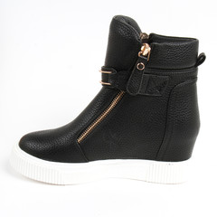 Women's demi-season shoes leather on white background