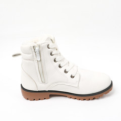 Women's demi-season shoes leather on white background