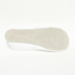Women's demi-season shoes leather on white background