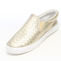 Women's demi-season shoes leather on white background