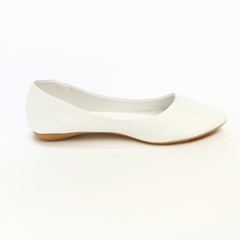 Women's demi-season shoes leather on white background