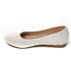 Women's demi-season shoes leather on white background
