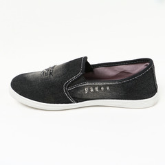 Women's demi-season shoes leather on white background