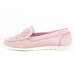 Women's demi-season shoes leather on white background