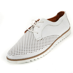 Women's demi-season shoes leather on white background