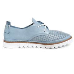 Women's demi-season shoes leather on white background