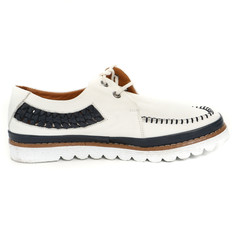 Women's demi-season shoes leather on white background