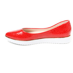 Women's demi-season shoes leather on white background