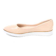 Women's demi-season shoes leather on white background