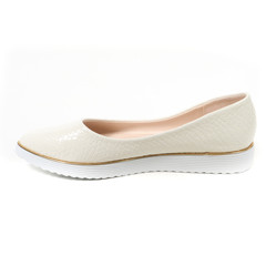 Women's demi-season shoes leather on white background