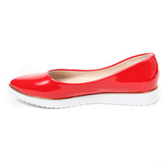 Women's demi-season shoes leather on white background
