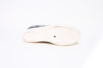 Women's demi-season shoes leather on white background