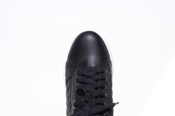 Women's demi-season shoes leather on white background