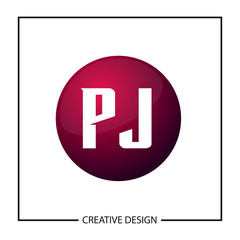 Initial Letter PJ Logo Template Design Vector Illustration