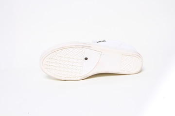 Women's demi-season shoes leather on white background