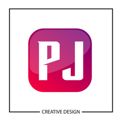 Initial Letter PJ Logo Template Design Vector Illustration