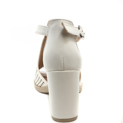 Women's demi-season shoes leather on white background