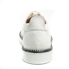 Women's demi-season shoes leather on white background