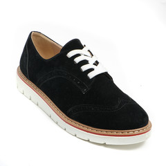 Women's demi-season shoes leather on white background