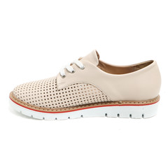 Women's demi-season shoes leather on white background