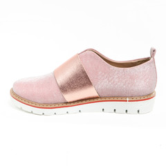 Women's demi-season shoes leather on white background