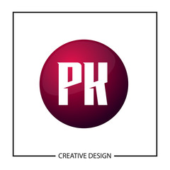 Initial Letter PK Logo Template Design Vector Illustration