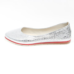 Women's demi-season shoes leather on white background