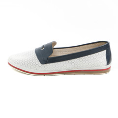 Women's demi-season shoes leather on white background